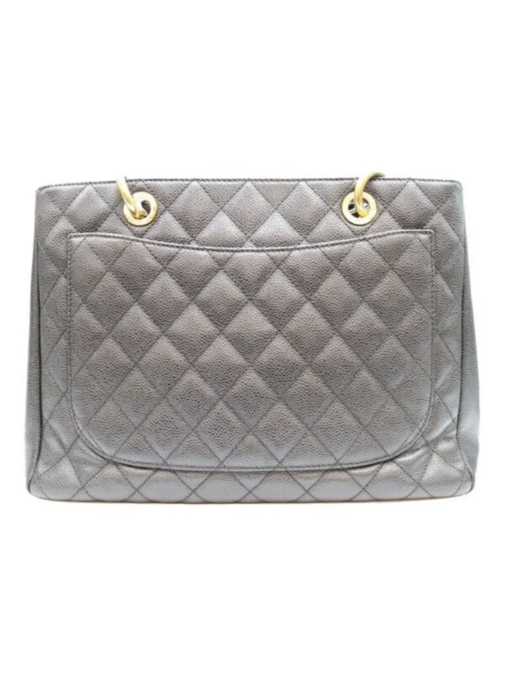 Chanel Black Caviar Gold Grand Shopping Tote GST